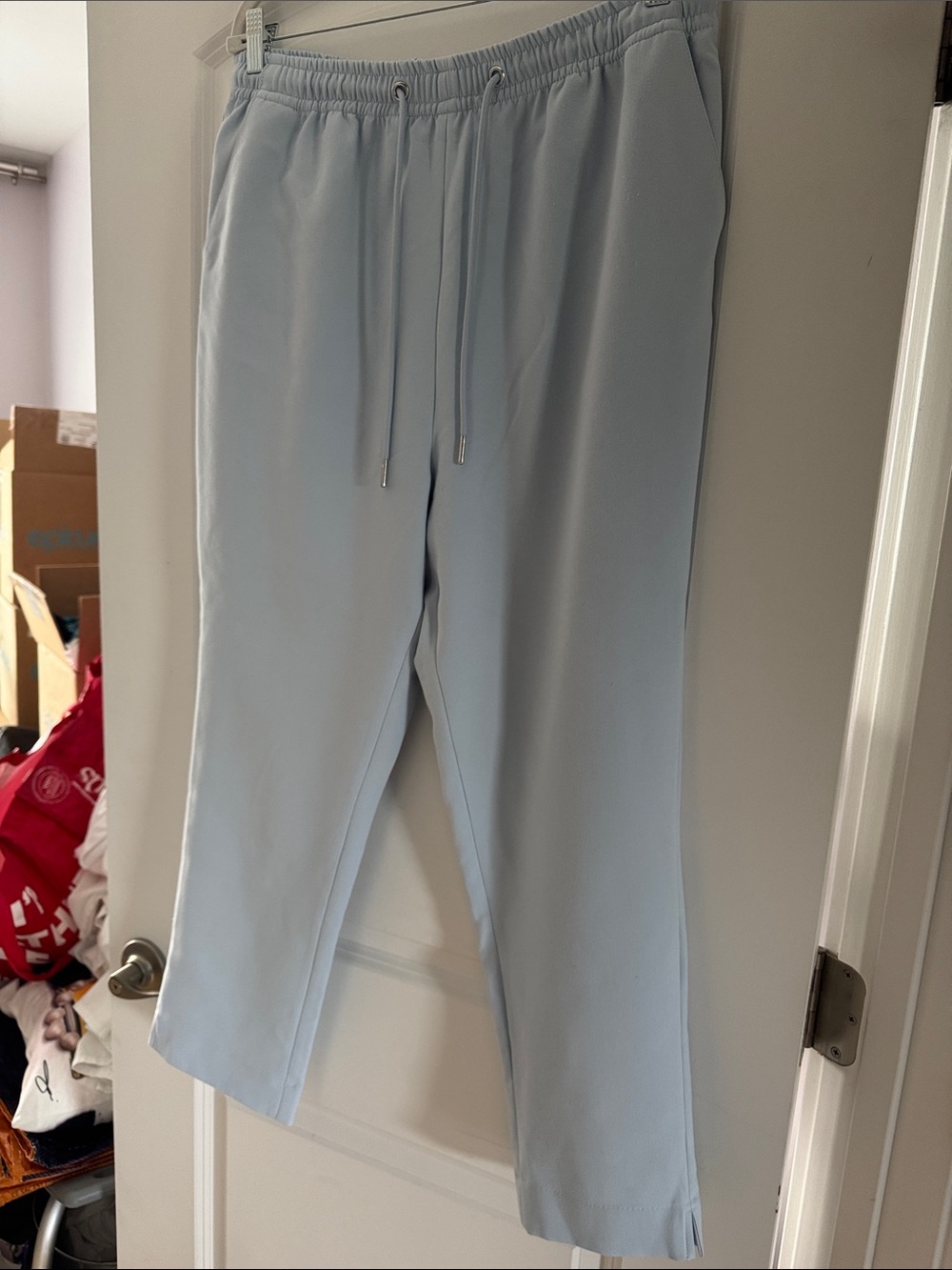 French Connection Light Blue Drawstring Pants